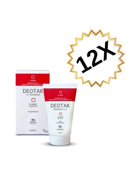 Deotak 12 Adet Deotak Krem Deodorant Classic 35 ml