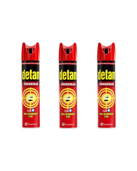 Detan Sinekkıran Su Bazlı Aeresol 275 ml x 3'lü