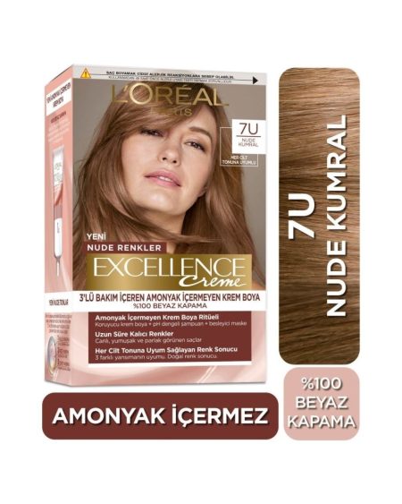 L'Oréal Paris L’oréal Paris  Saç Boyası & Excellence Nude Renkler Colors No: 7u Nude Kumral