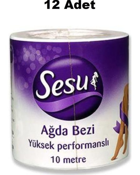 Sesu Ağda Bezi 10 m 12 Adet