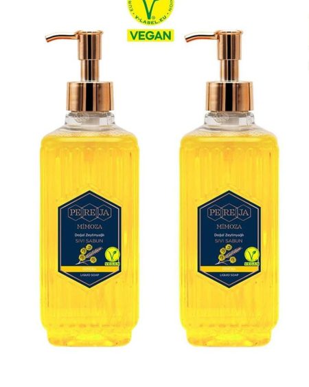 Doğal Zeytinyağlı Mimoza Sıvı Sabun 500 ml 2 li