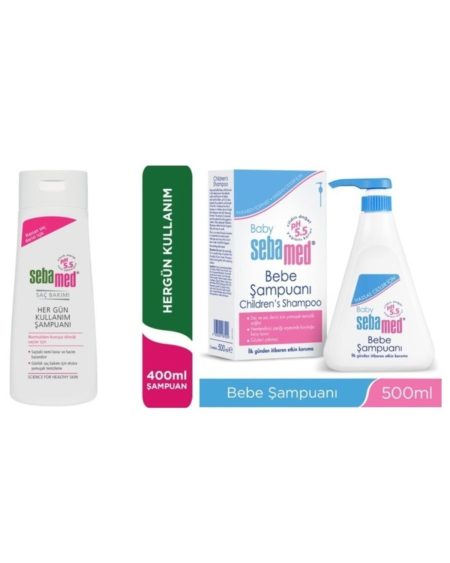 Bebe Şampuan 500ml + Yetişkinler Için Hergün Kullanım 400ml 2'li Set