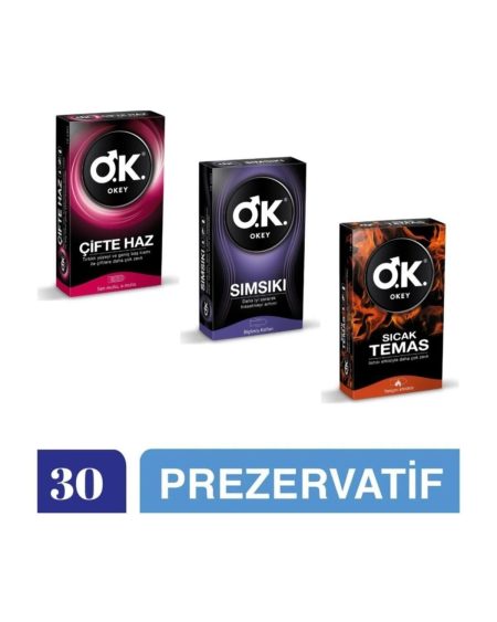 Çifte Haz - Sımsıkı - Sıcak Temas Prezervatif  30'lu Ekonomik Avantaj Paket