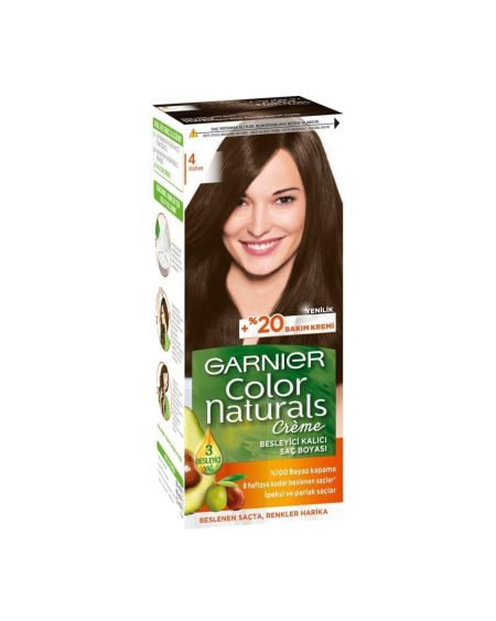 Color Naturals Krem Saç Boyası 4 Kahve