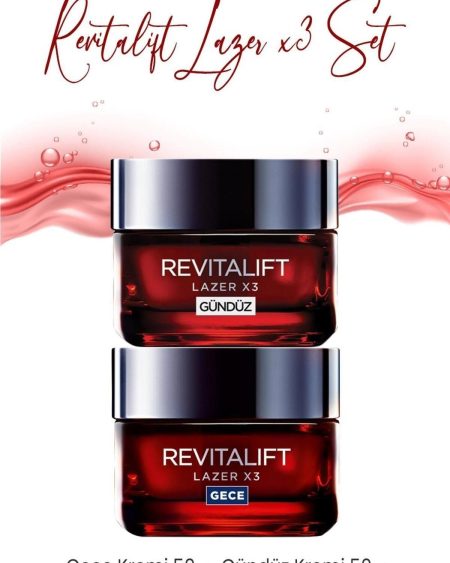 Loreal Paris Revitalift Lazer X3 Yaşlanma Karşıtı Gece ve Gündüz Kremi