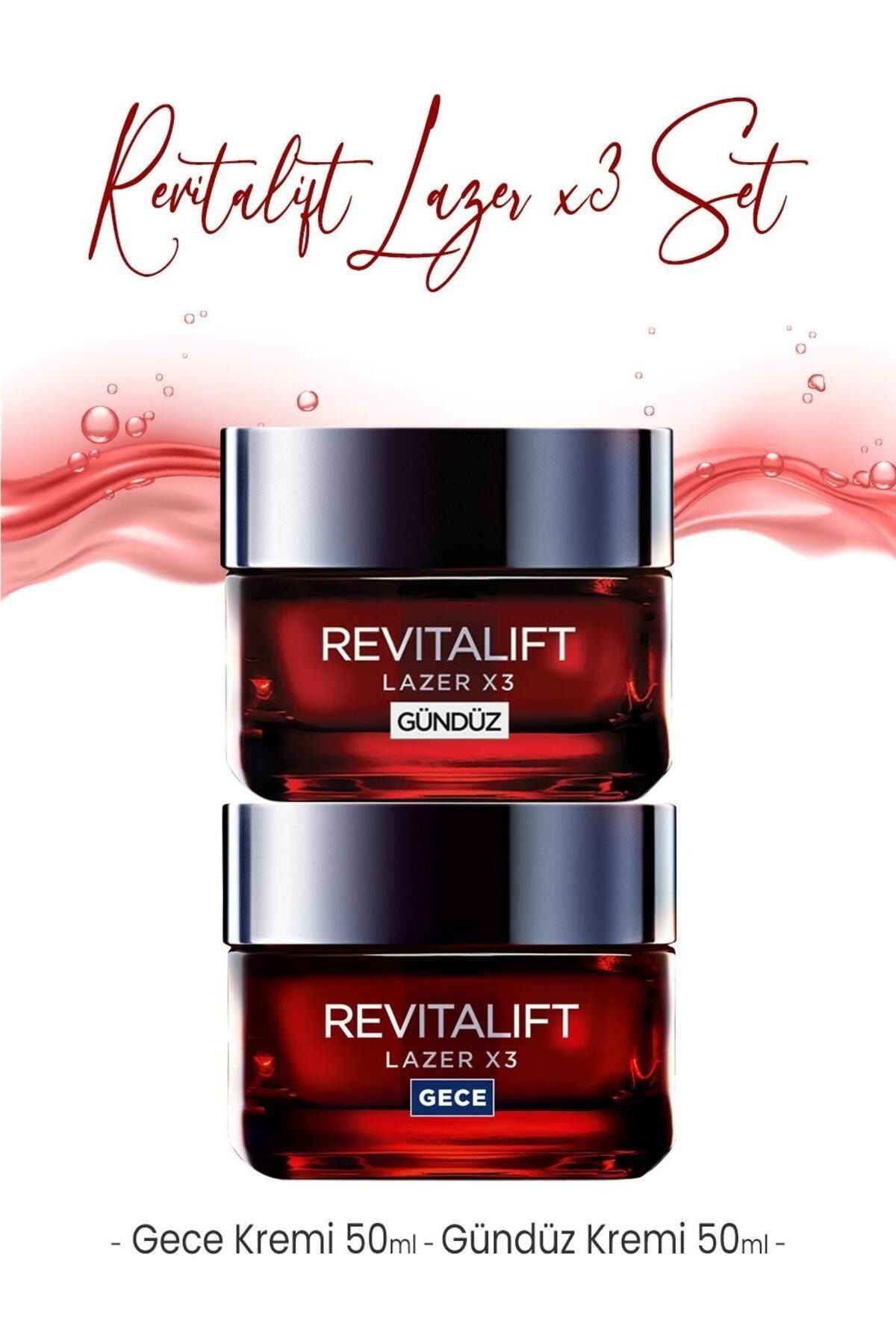 Loreal Paris Revitalift Lazer X3 Yaşlanma Karşıtı Gece ve Gündüz Kremi