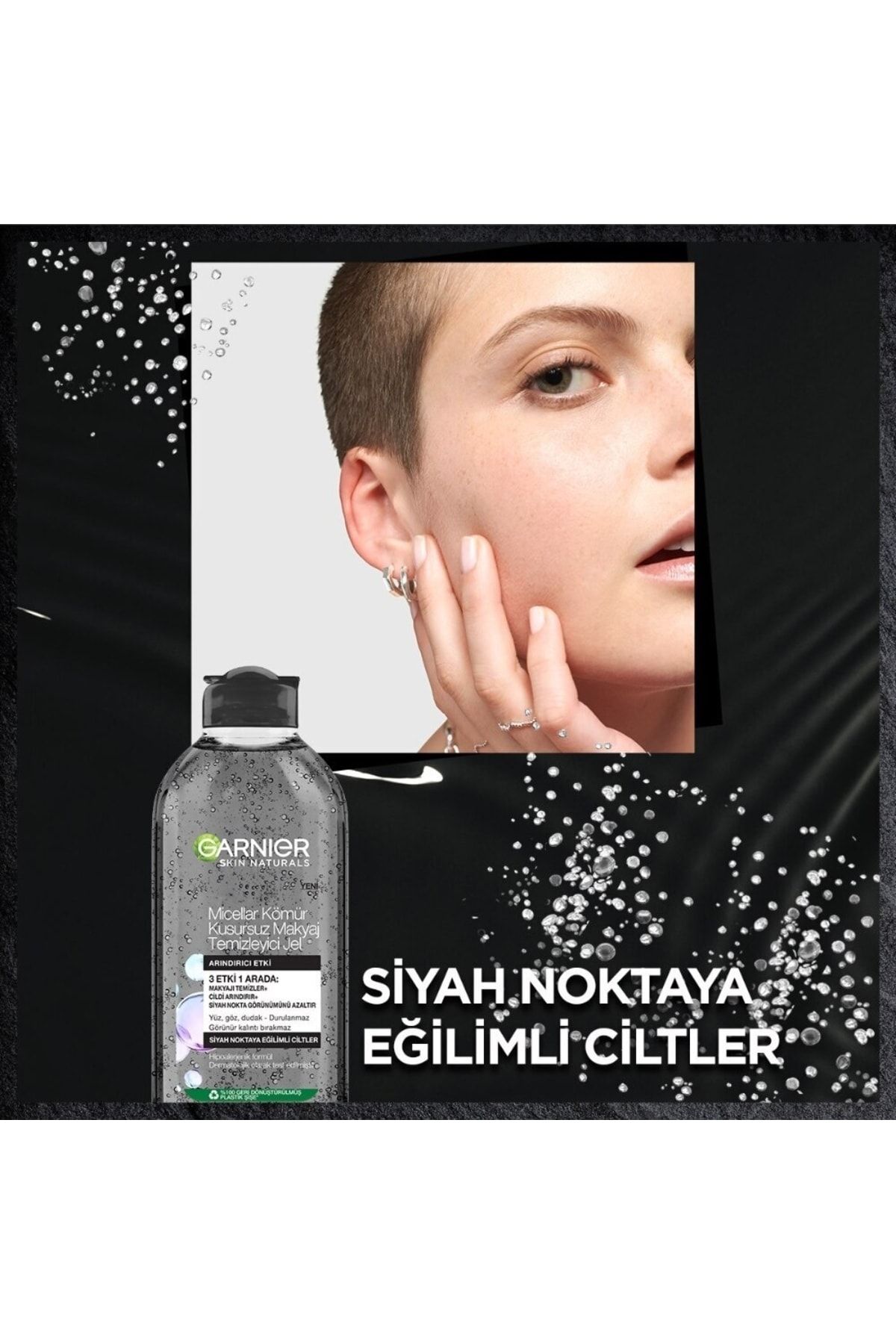 Micellar Kömür Kusursuz Makyaj Temizleyici Jel 400 ml 1 Adet - Görsel 4