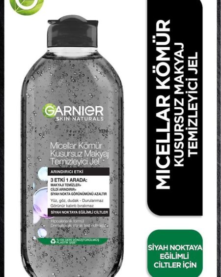 Micellar Kömür Kusursuz Makyaj Temizleyici Jel 400 ml