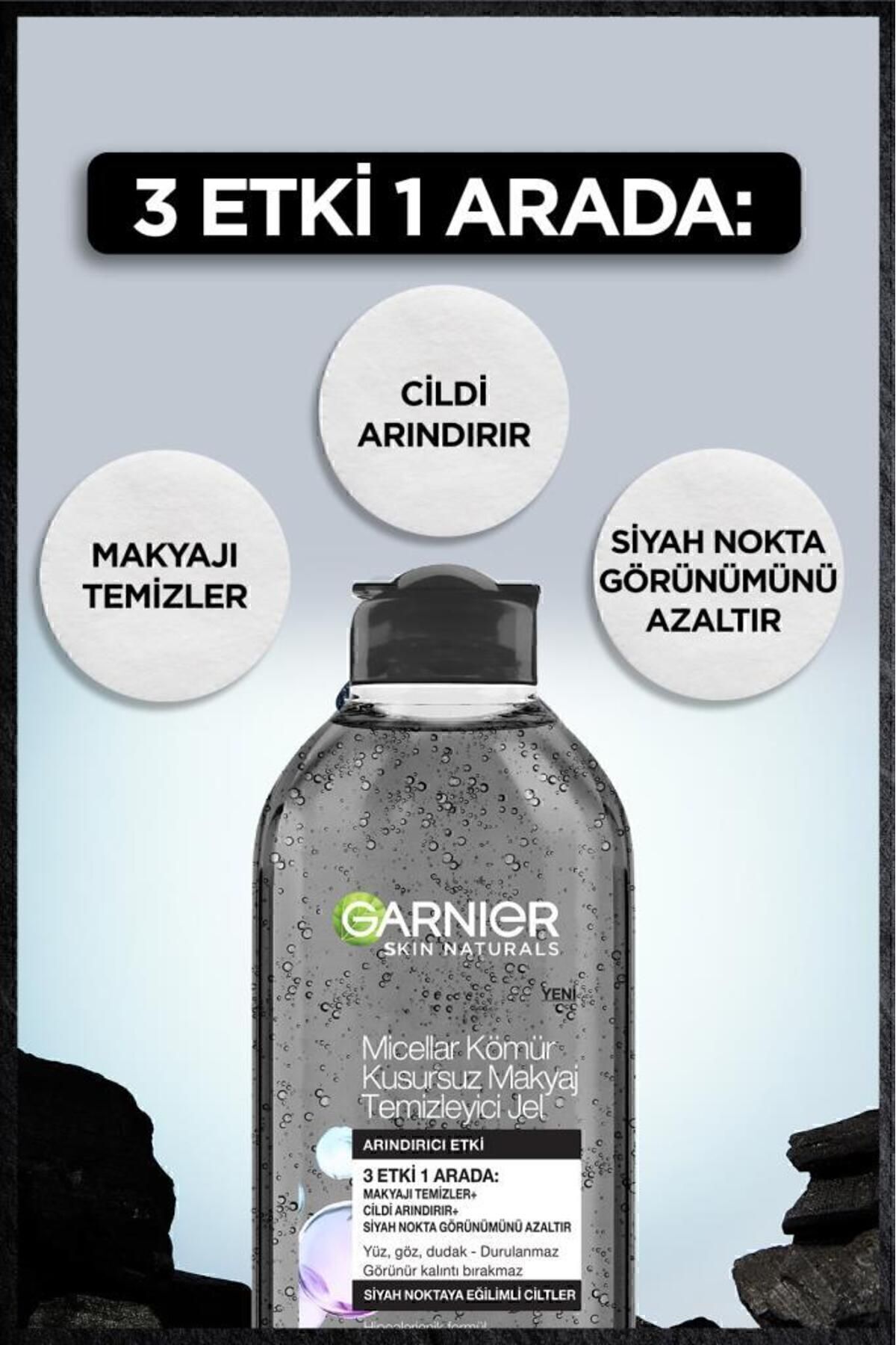 Micellar Kömür Kusursuz Makyaj Temizleyici Jel 400 ml - Görsel 2