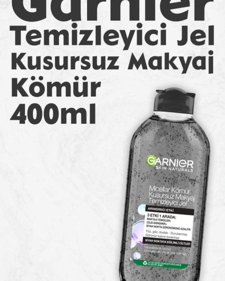 Micellar Makyaj Temizleyici Jel Kömür 400 ml