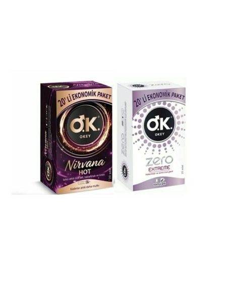 Prezervatif Nirvana Hot 20'li + Zero Extreme 20'li