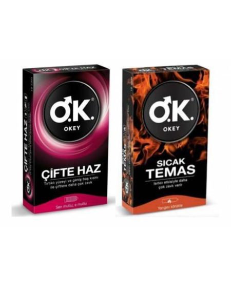 Prezervatif Sıcak Temas 10 Lu + Çifte Haz 10 Lu