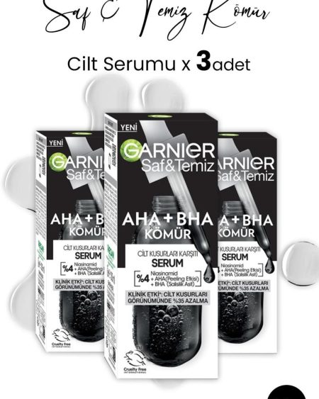 Serum Saf & Temiz AHA + BHA Kömür 30 ml x 3 adet