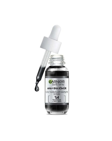 Siyah Serum AHA BHA - Cilt Kusurları Karşıtı, Peeling Etkili - 30 ml DKÜrün1027