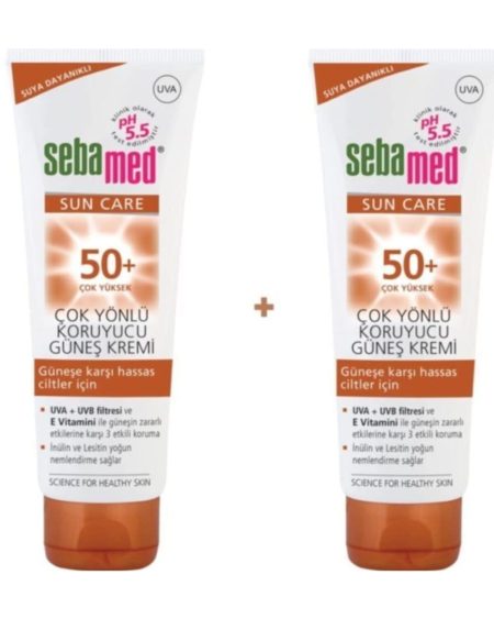 Spf 50+ Çok Yönlü Koruyucu Güneş Kremi 75 ml X 2 Adet