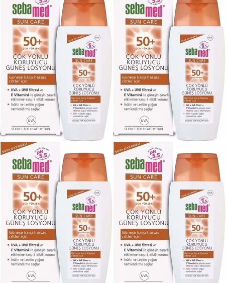 Sun Care Çok Yönlü Koruyucu Güneş Losyonu 50+ Faktör 150ML (4 Lü Set)