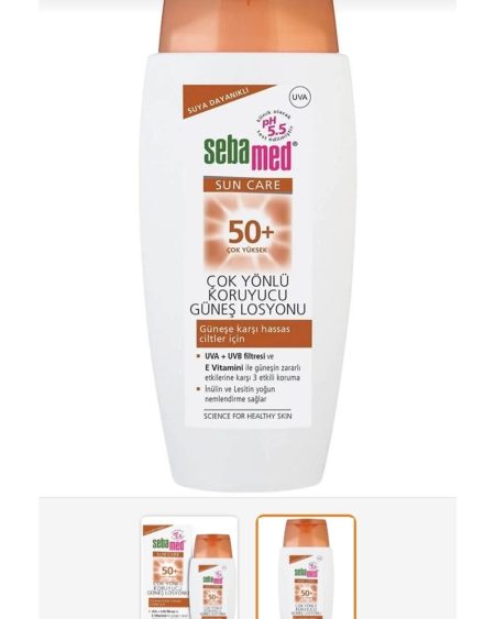 Sun Lotion Spf 50+150 Ml Yüz Güneş Kremi