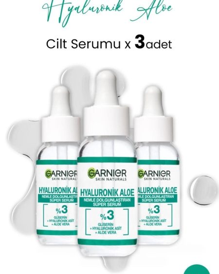 Süper Serum Dolgunlaştıran Hyaluronik Aloe 30 ml x 3 adet