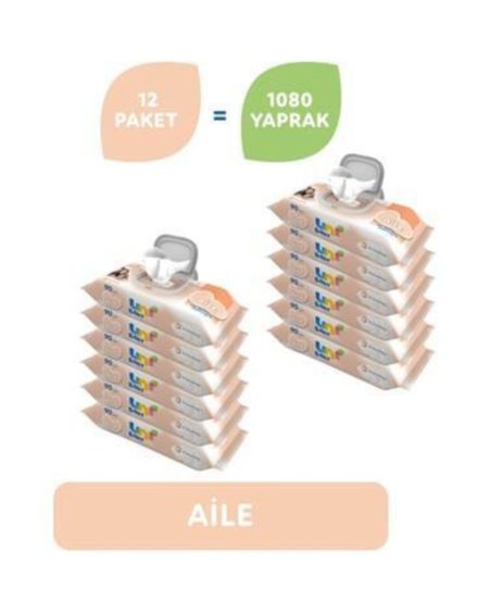 Aile Islak Mendil 90 Lı 12adet