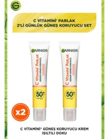 c vitamini güneş kremi ışıltılı doku 2 li