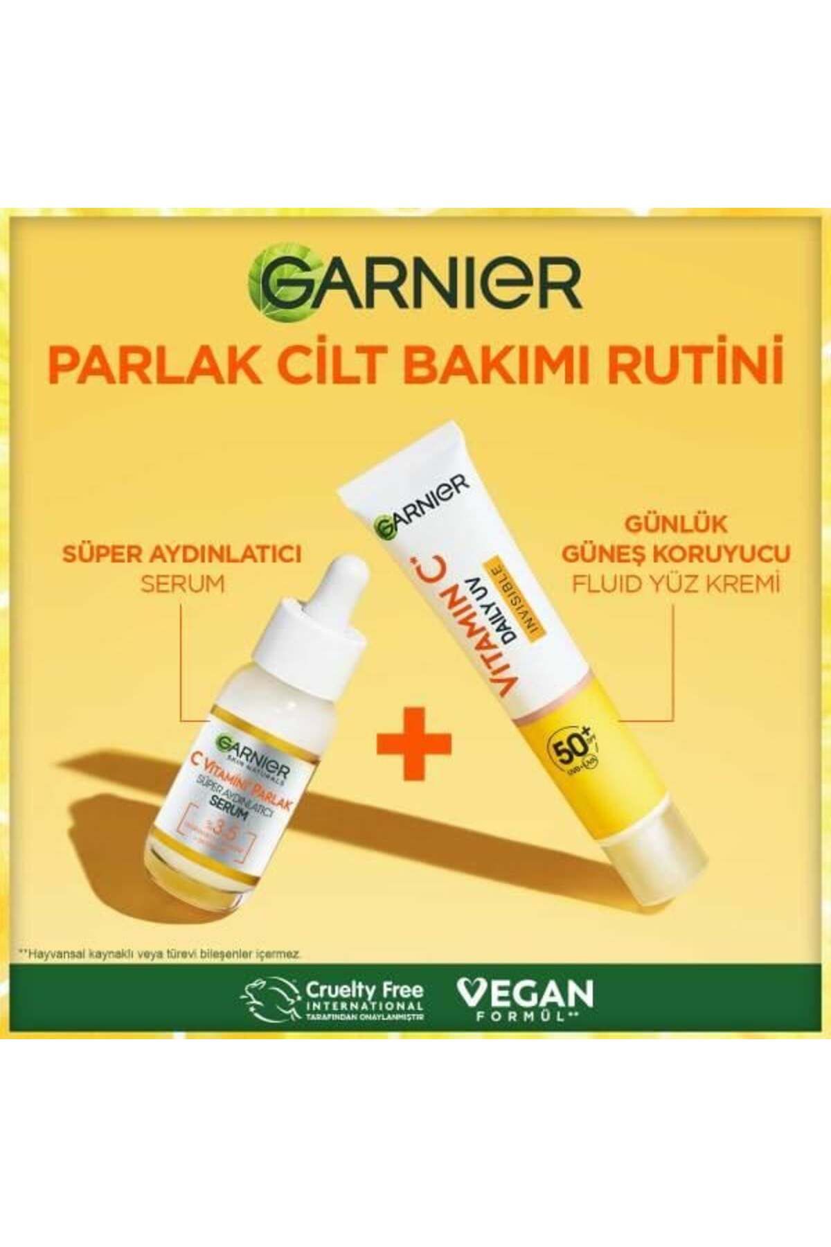 C Vitamini Parlak Günlük Uv Korumalı Güneş Yüz Kremi Görünmez Doku Spf50 40ml - Görsel 4