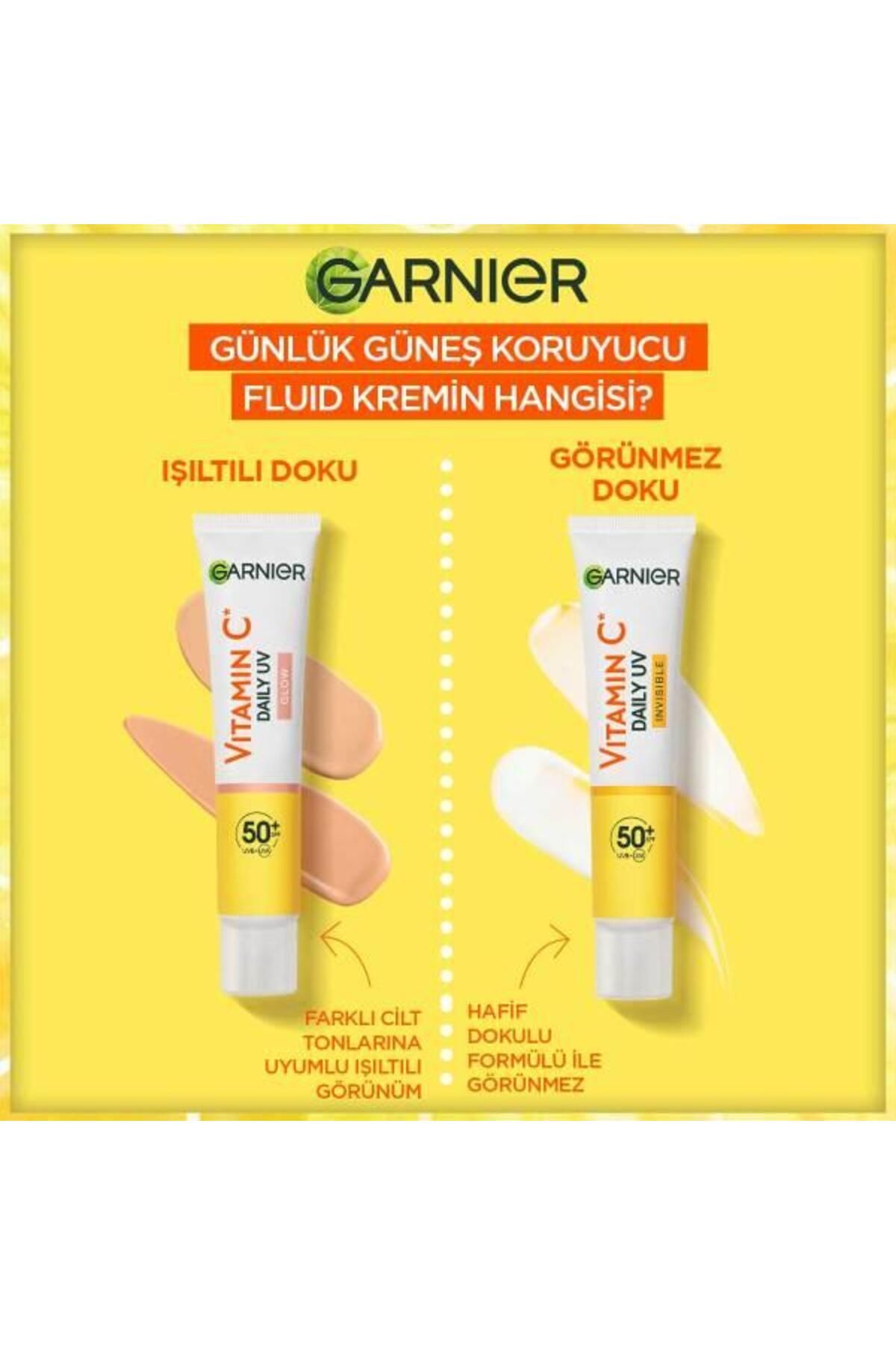 C Vitamini Parlak Günlük Uv Korumalı Güneş Yüz Kremi Görünmez Doku Spf50 40ml - Görsel 7