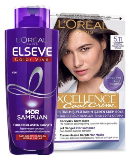 Excellence Cool Creme 5.11 Elseve Mor Şampuan Seti