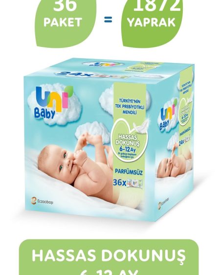 Hassas Dokunuş Islak Mendil 36'lı 1872 Yaprak Kapaklı