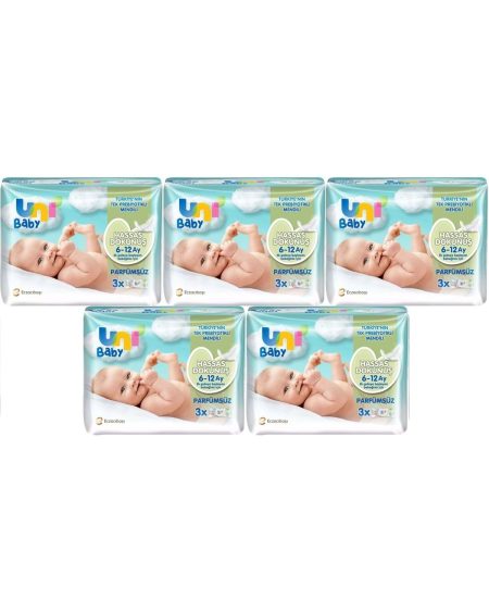 Islak Havlu Hassas Dokunuş 52 Yaprak (15 Lİ SET) 780 Yaprak (5PK*3)