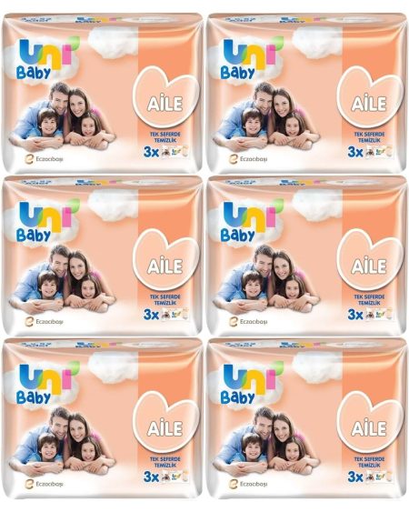 Islak Havlu Mendil Aile 52 Yaprak (18 Li Set) 936 Yaprak (6PK*3)