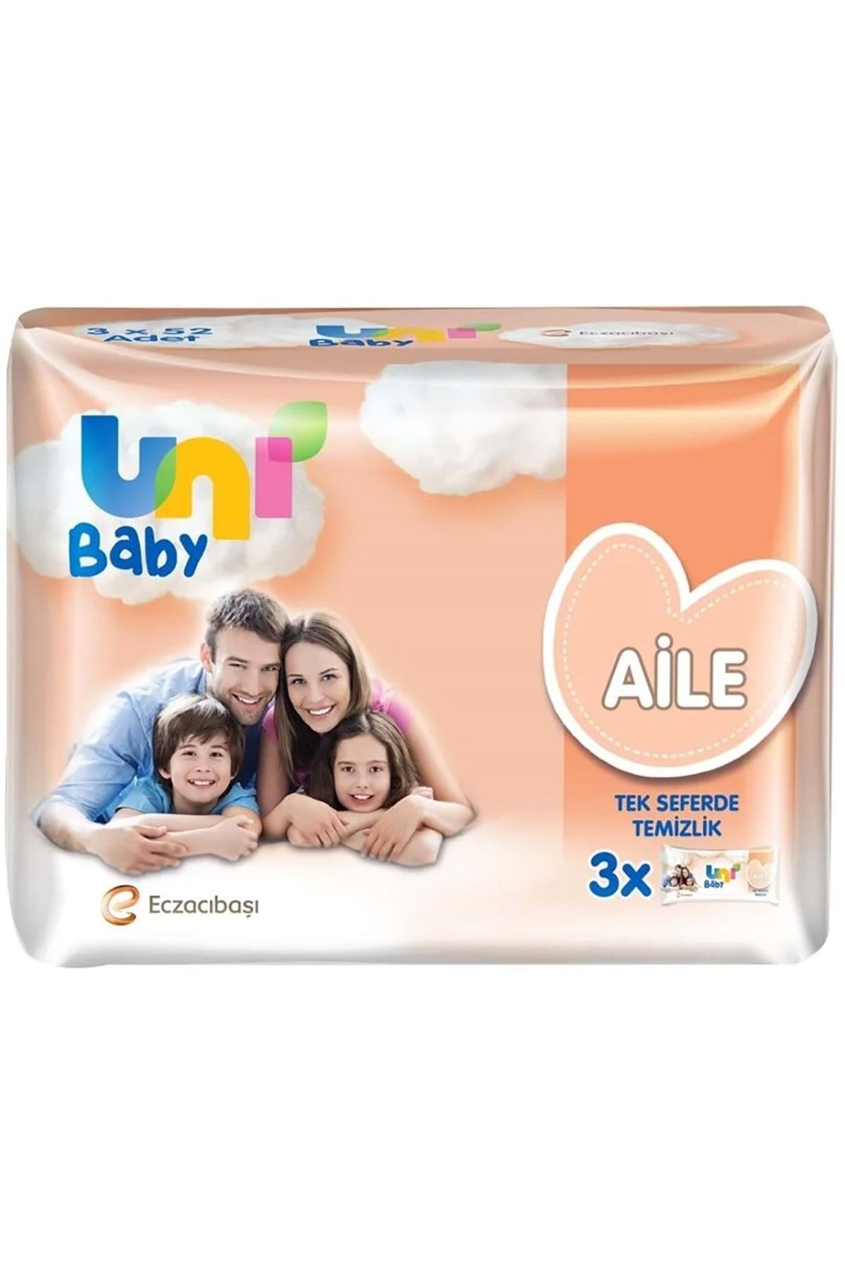 Islak Havlu Mendil Aile 52 Yaprak (6 Lı Set) 312 Yaprak (2PK*3) - Görsel 2