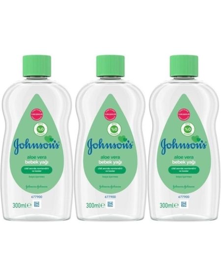 Johnsons Baby Bebek Yağı 300ML Aleo Vera (3 Lü Set)