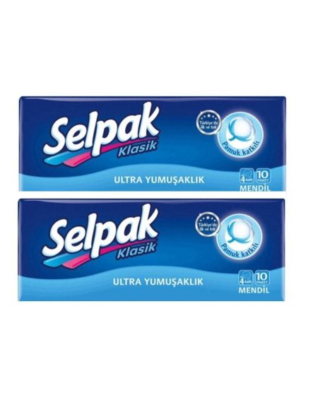 Klasik Cep Mendili 10'lu Paket X2 Paket