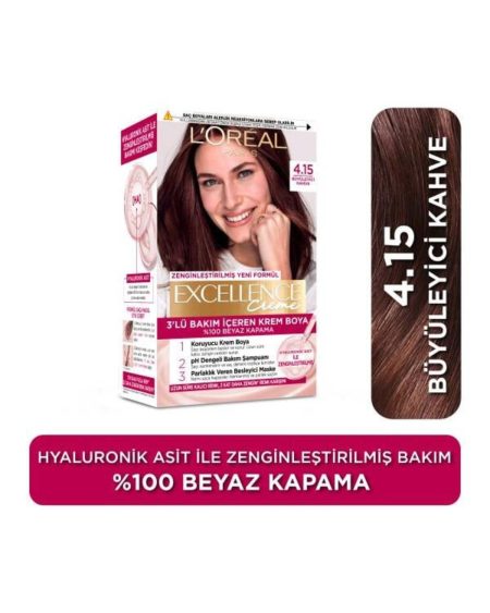 L'Oréal Paris Excellence Creme 4.15 Büyüleyici Kahve Saç Boyası