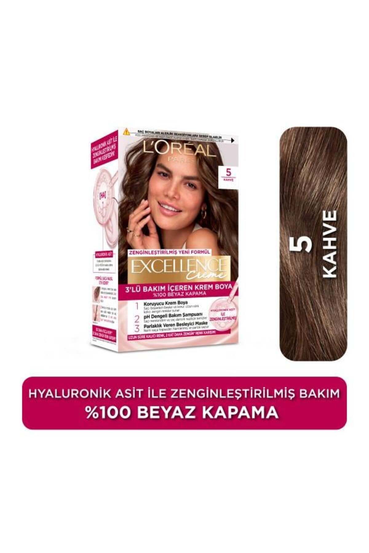 L'Oréal Paris Excellence Creme 5 Kahve Saç Boyası