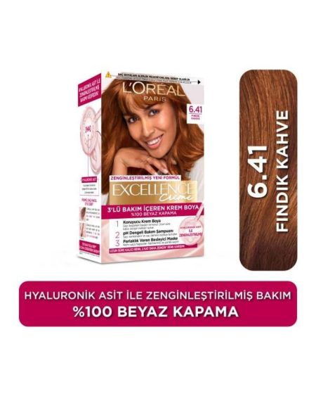 L'Oréal Paris Excellence Creme 6.41 Fındık Kahve Saç Boyası