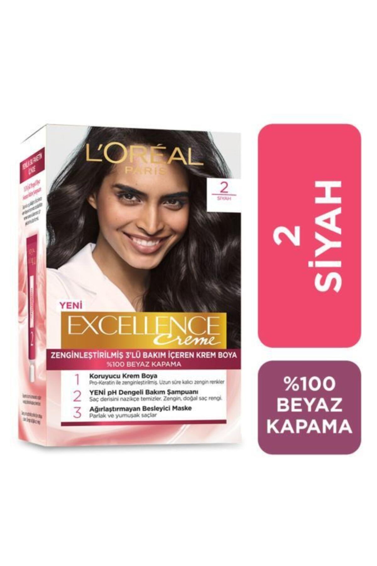 L'oréal Paris Excellence Creme Saç Boyası - 2 Siyah - Görsel 2