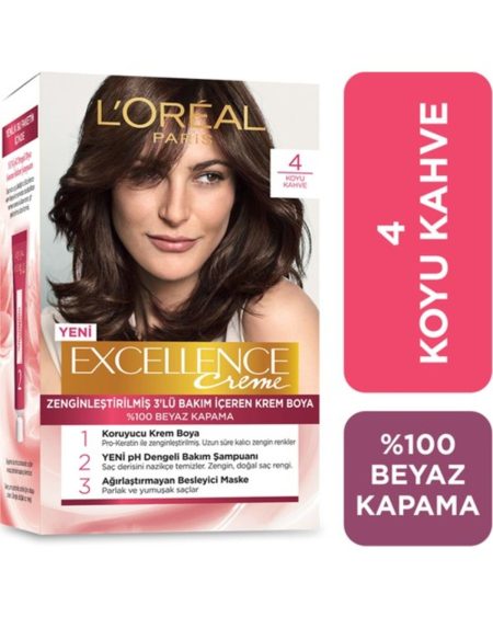 L'oréal Paris Excellence Creme Saç Boyası - 4 Koyu Kahve