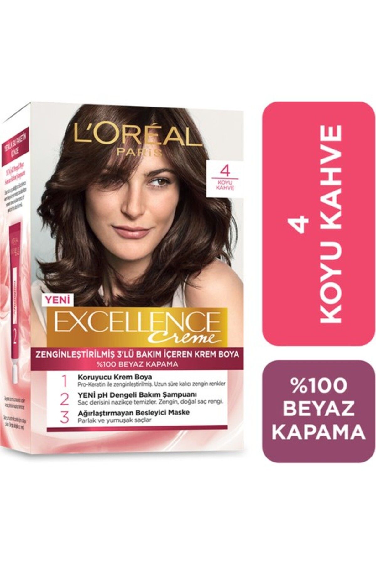 L'oréal Paris Excellence Creme Saç Boyası - 4 Koyu Kahve