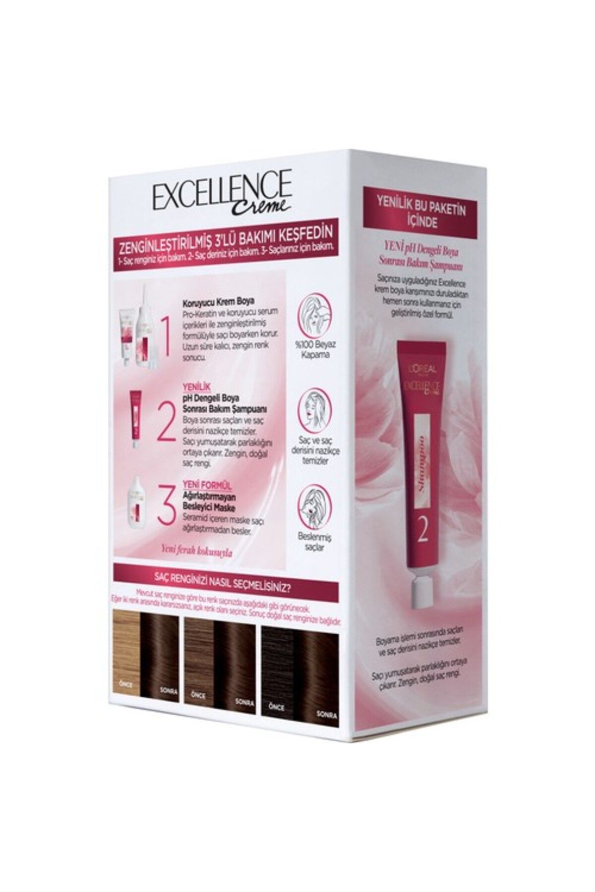 L'oréal Paris Excellence Creme Saç Boyası - 4 Koyu Kahve - Görsel 3