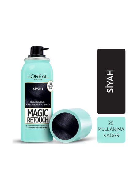 L'Oreal Magic Retouch Beyazlar İçin Kapatıcı Sprey Siyah 75 Ml