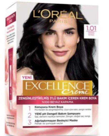 Loreal Excellence Creme 1.01 Derin Saf Siyah