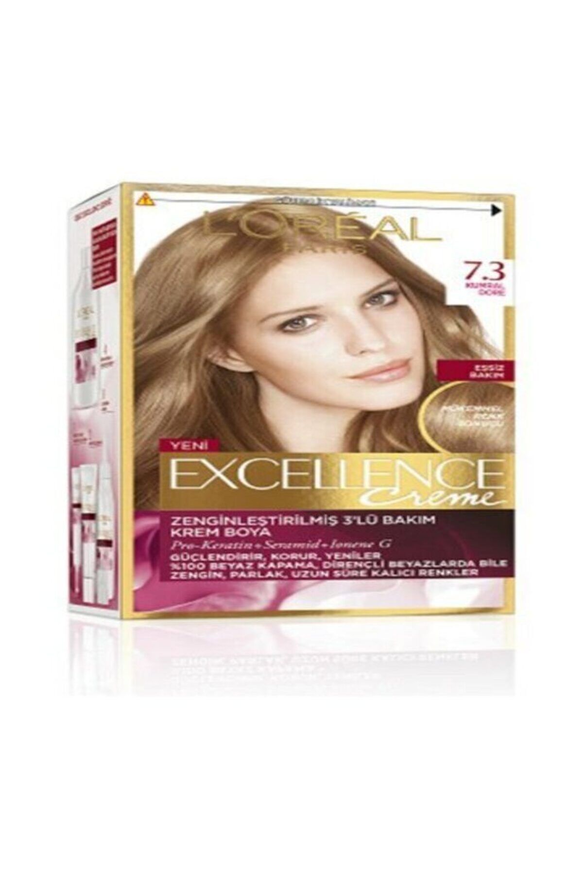 Loreal Excellence Creme Saç Boyası 7.3 Altın Kumral