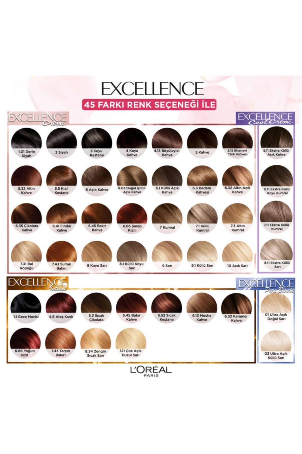 Loreal Paris Excellence Cool Creme Saç Boyası 5.11 Ekstra Küllü Açık Kahve - Görsel 4