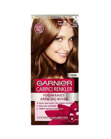 Marka: Çarpici Renkler Natural Çarpıcı Renkler 6.0 Yoğun Koyu Kumral Kategori: Saç