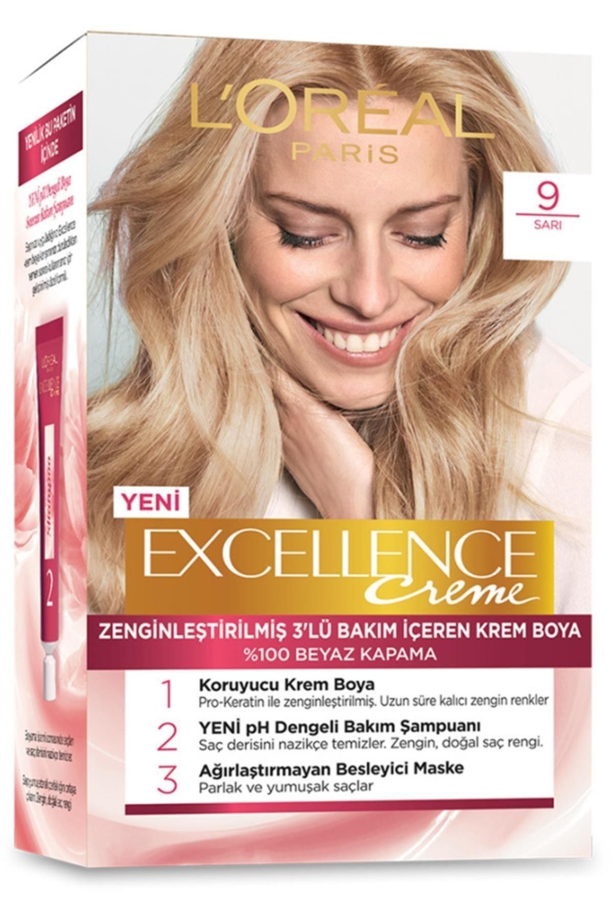 Marka: Creme Saç Boyası Sarı 9 Kategori: Saç Boyası