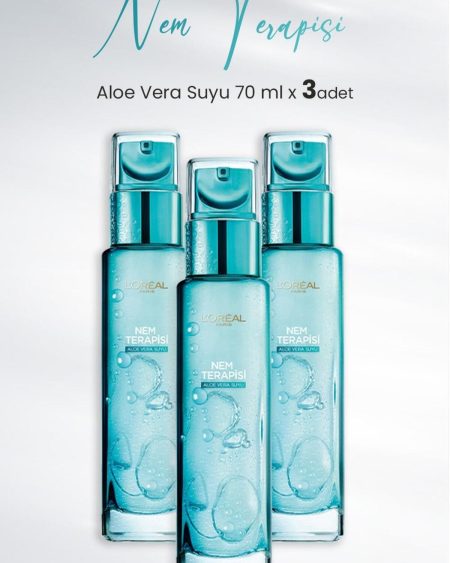 Nem Terapisi Aloe Vera Suyu Normalden Kuruya Ciltler 70 ml X 3 Adet