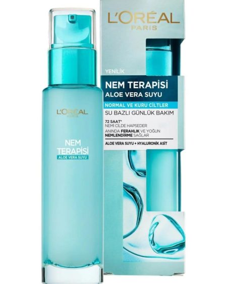 Nem Terapisi Aloe Vera Suyu Normalden Kuruya Ciltler Için Su Bazlı Günlük Bakım 70ml
