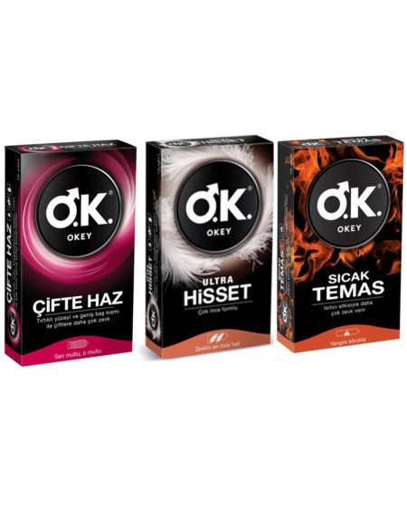 Prezervatif Karışık 3'lü Set