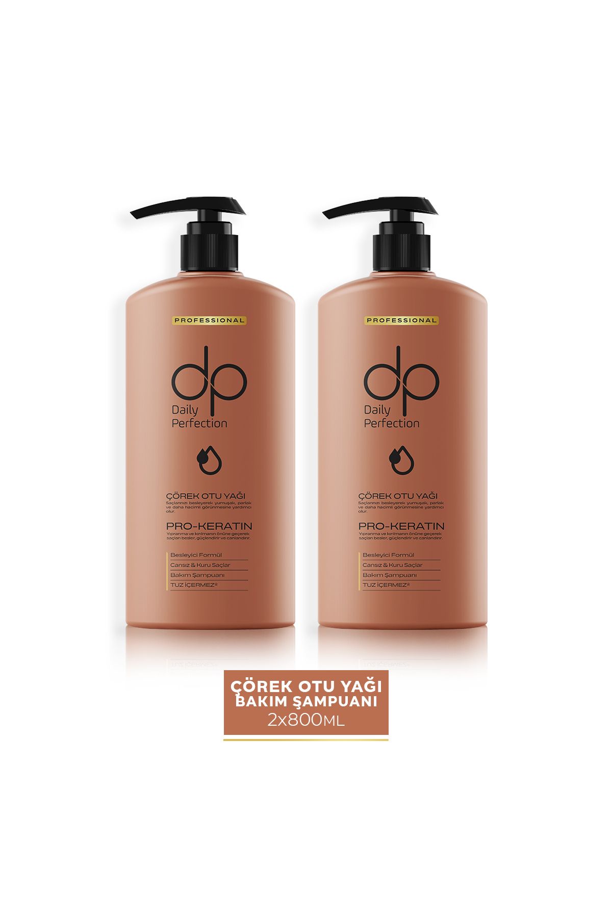 Şampuan Çörek Otu Yağı 800 ml X 2 Adet